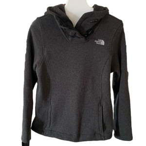 The North Face Black Fleece Pullover Shirt With Hood
